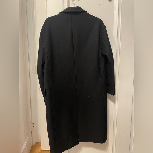 AllSaints Sancia Nesi Wool Blend Coat | Black, Small - Picture 3 of 4